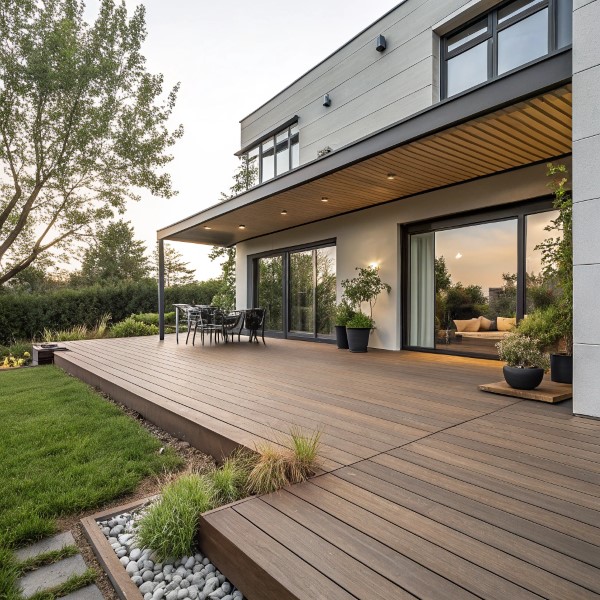 Terrasse composite moderne